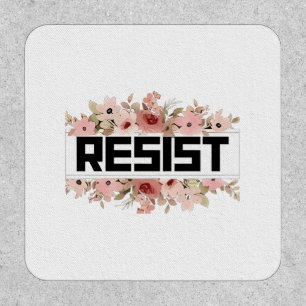 RESIST Floral Anti Trump Political Protest Patch