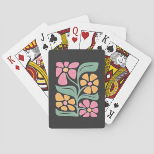 RESIST Floral Anti Trump Political Protest Poker Cards