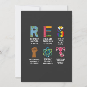 Resist Floral LGBTQ Rights Trans Equality Holiday Card