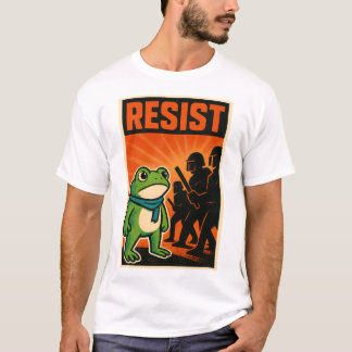 resist frog, frog resistance, portland frog T-Shirt