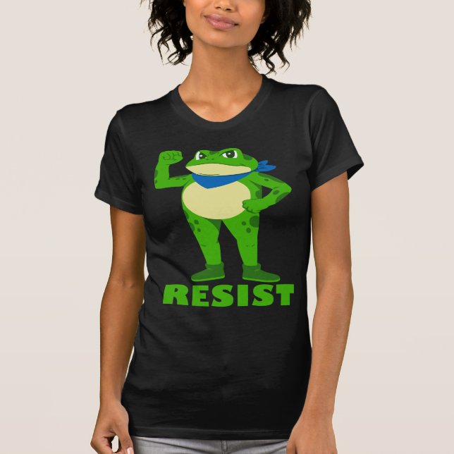 Resist Frog Standing Strong T-Shirt (Front)