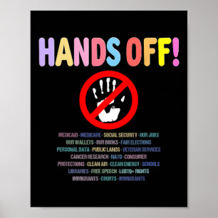 Resist Hands Off Protest 2025 Poster