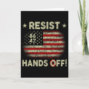 Resist Hands Off Protest Social Security Medicare Card