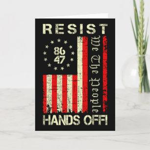 Resist Hands Off Protest Social Security Medicare Card