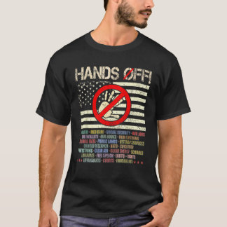 Resist Hands Off Protest Vintage We The People Ame T-Shirt