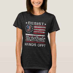 Resist Hands Off Social Security Medicare Medicaid T-Shirt