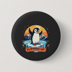 Resist I Stand With Penguins Anti Trump Button
