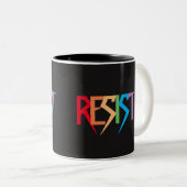 Resist in Rainbow Colors Mug (Front Right)