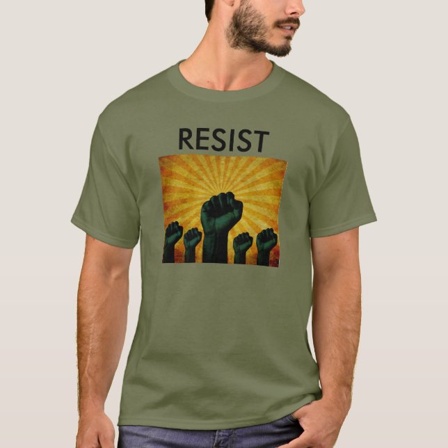 RESIST / INDIVISIBLE T-SHIRT with MAY DAY LOGO (Front)