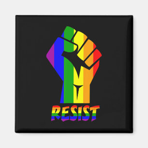 Resist Lgbt Pride Love T Shirt Gay Lesbian Cool Te Magnet