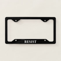 Resist License Plate Frame