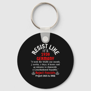 Resist Like It's 1938 Germany Keychain