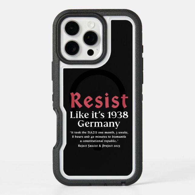 Resist Like It's 1938 Germany Otterbox iPhone Case (Back)