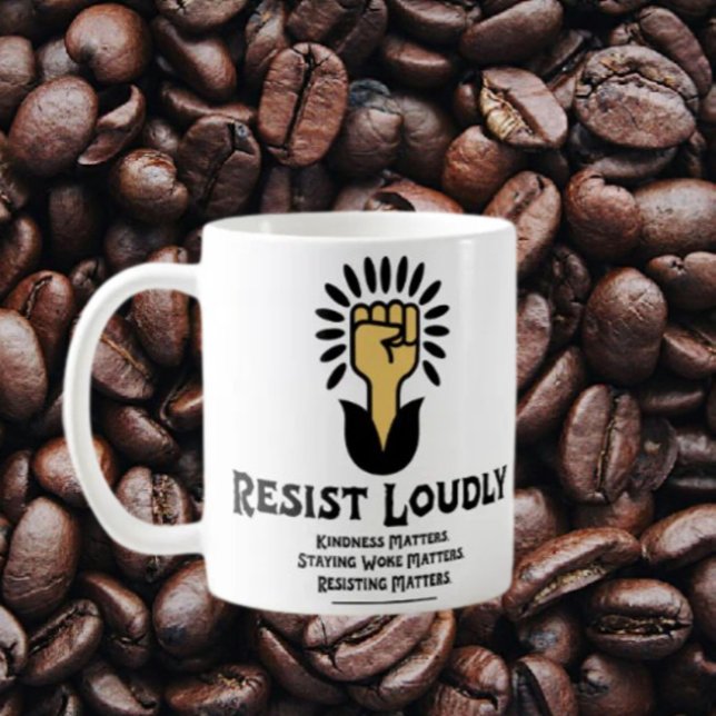 Resist Loudly Classic Mug | Anti-Fascist Activist  (Creator Uploaded)