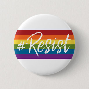 #Resist - Love Trumps Hate - Anti Donald Trump Button