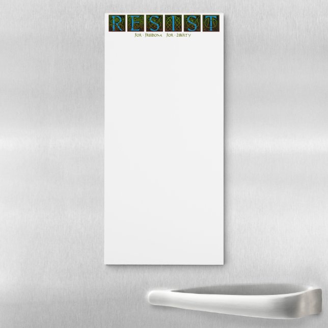 Resist Magnetic Notepad (In Situ)