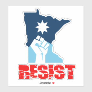 Resist Minnesota Raised Fist Sticker