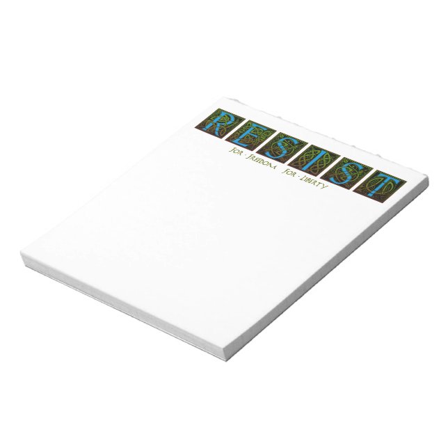 Resist  Notepad (Rotated)
