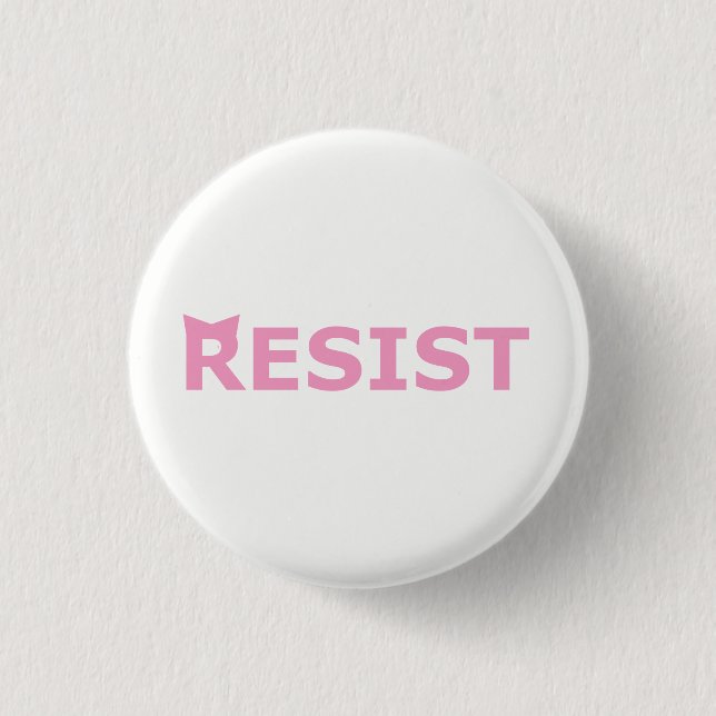 RESIST - P-Hat Pinback Button (Front)