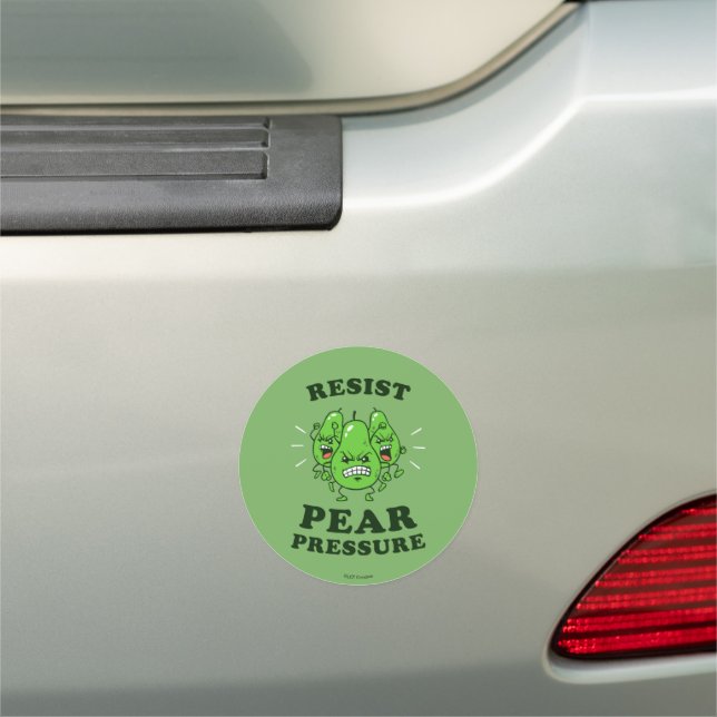 Resist Pear Pressure Car Magnet (In Situ)
