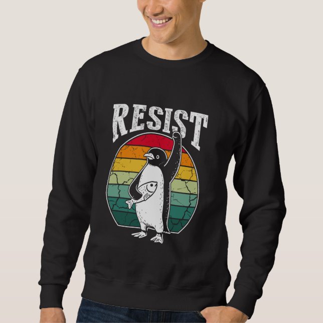 RESIST PENGUIN Shirt Resist Penguin Activism Funny (Front)