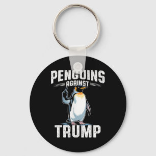 Resist Penguins Against Trump - Make Penguin Tax F Keychain
