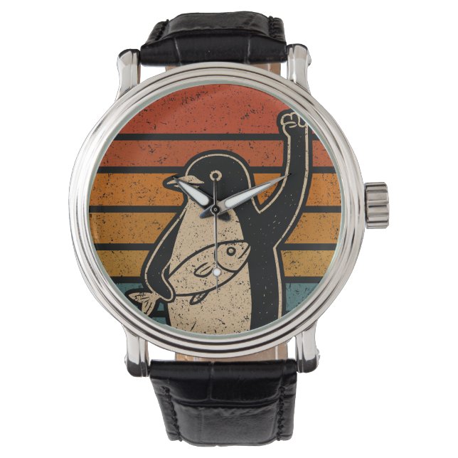 Resist Penguins Protest Against Tariffs Watch (Front)