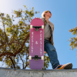 Resist & Persist bold text pink to purple gradient Skateboard<br><div class="desc">Show your commitment to fighting racism,  sexism,  homophobia,  and bigotry; and inspire others to do the same with a Resist & Persist skateboard with bold white letters on a pink to purple gradient.
 
To see the political design Resist & Persist on other items,  click the Rocklawn Arts collection link.</div>