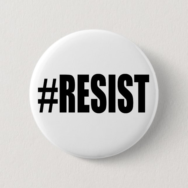 #RESIST PINBACK BUTTON (Front)
