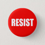 &quot;resist&quot; Pinback Button at Zazzle