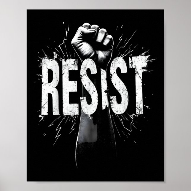 Resist Political Protest _3  Poster (Front)