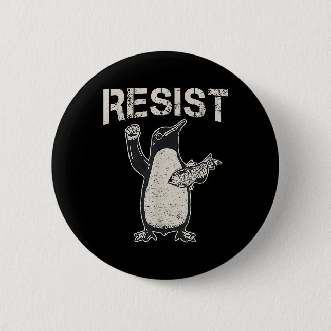Resist _ Political Protest  Button (Front)