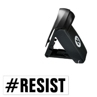 #Resist Political Protest, custom ink color Pocket Stamp