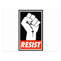 resist postcard