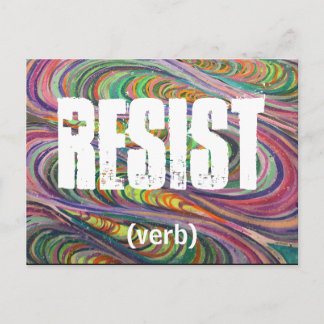 Resist Postcard