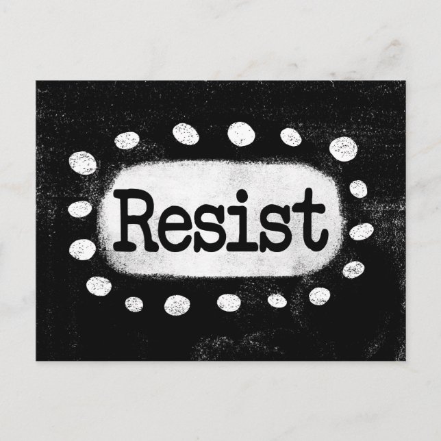Resist Postcard (Front)
