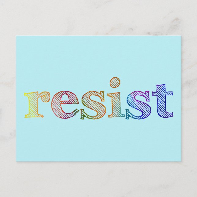Resist Postcard (Front)