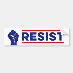Resist Protest Anti-Trump Bumper Sticker