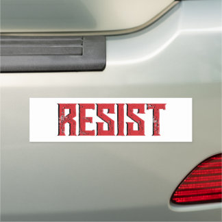 Resist Protest Bumper Car Magnet