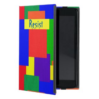 Resist Rainbow Patchwork Quilt iPad Pro Case