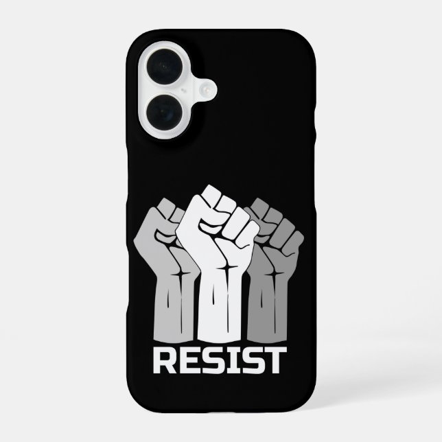 Resist Raised Fists Protest Design iPhone Case (Back)