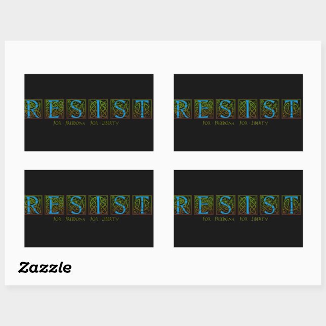 Resist Rectangular Sticker (Sheet)