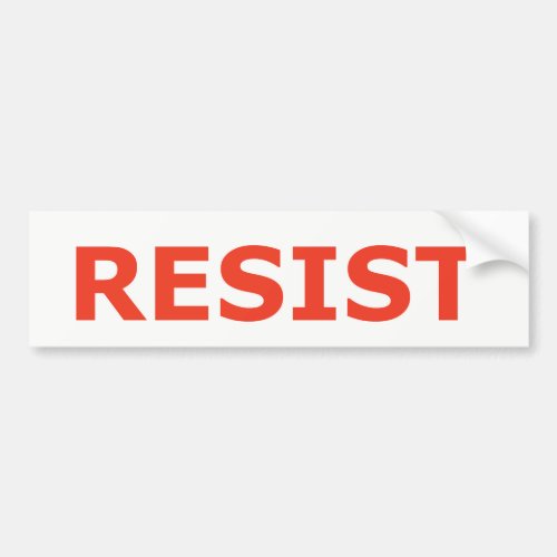 RESIST _ Red Bumper Sticker