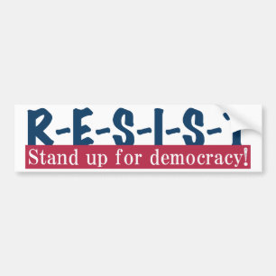 RESIST - red white blue Bumper Sticker