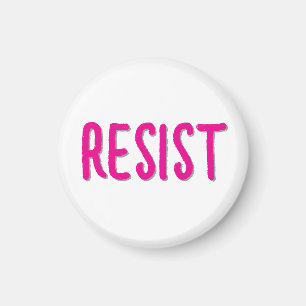 Resist Resistance Pink Magnet