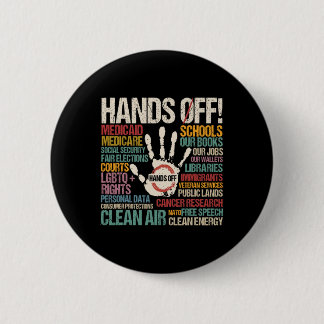 Resist Resistance Statue Of Liberty Hands Off Prot Button