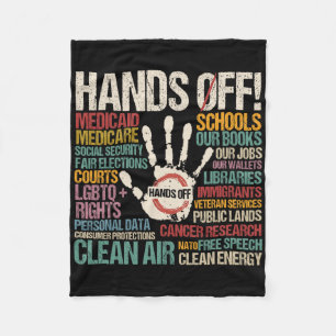 Resist Resistance Statue Of Liberty Hands Off Prot Fleece Blanket