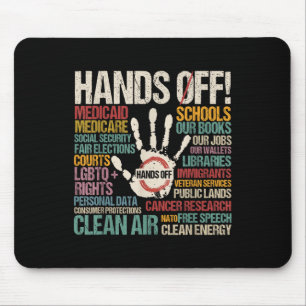 Resist Resistance Statue Of Liberty Hands Off Prot Mouse Pad