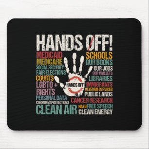 Resist Resistance Statue Of Liberty Hands Off Prot Mouse Pad