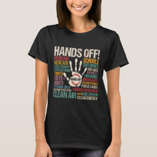 Resist Resistance Statue Of Liberty Hands Off Prot T-Shirt